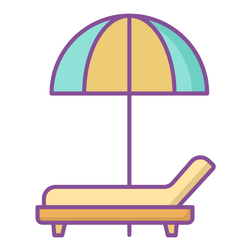 leżak Generic Outline Color ikona