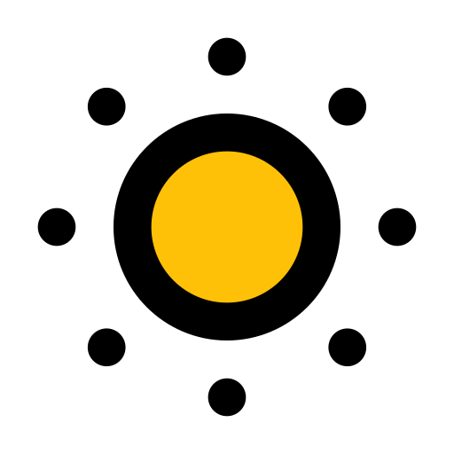 Brightness Generic Outline Color icon