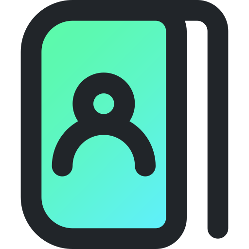 Phone book Generic Lineal Color Gradient icon