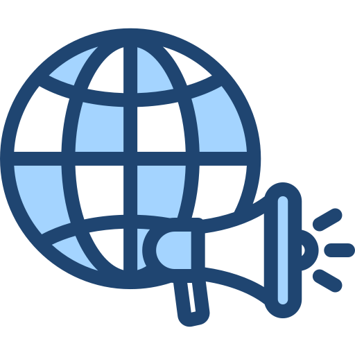 globales marketing Generic Blue icon
