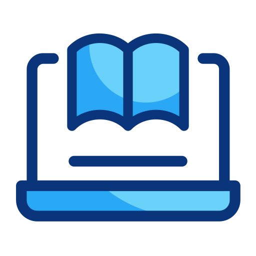 オンライン学習 Generic Blue icon