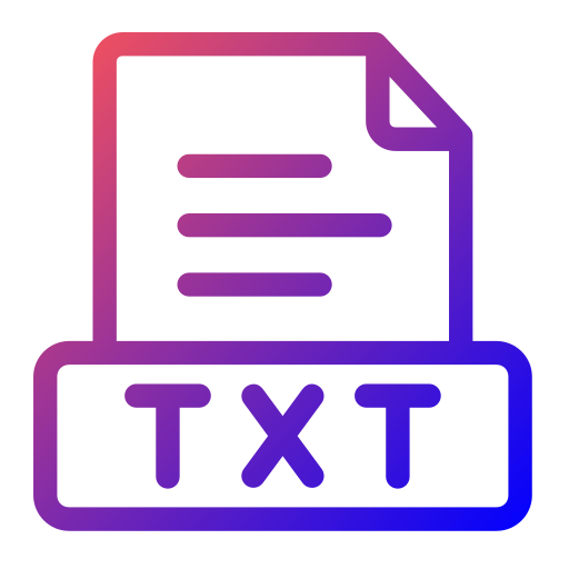 txt Generic Gradient icon