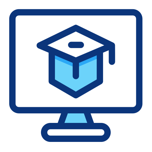 online leren Generic Blue icoon