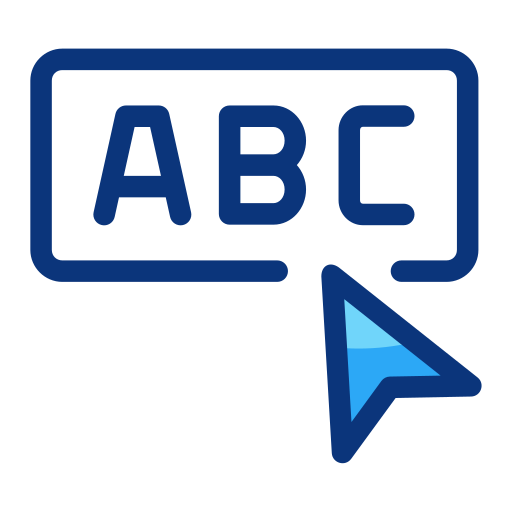 アルファベット Generic Blue icon