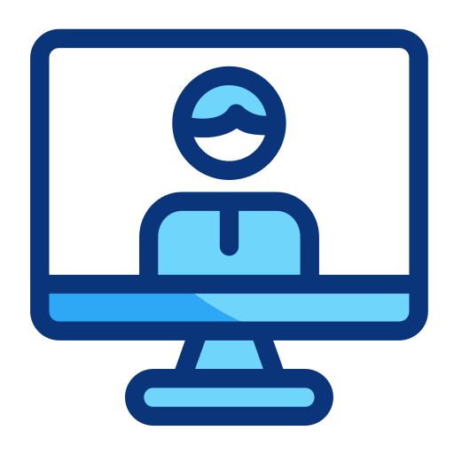 온라인 학습 Generic Blue icon