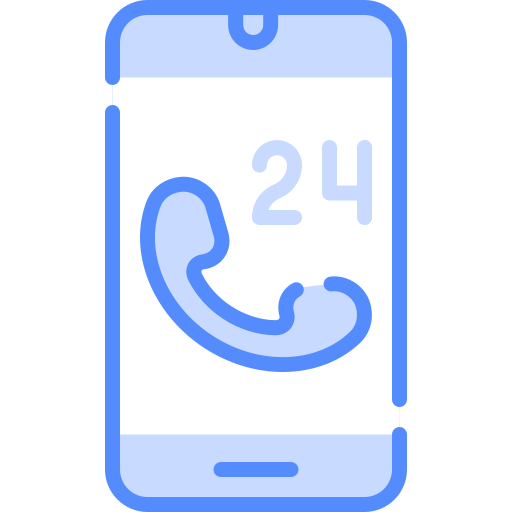 24 heures de support Generic Blue Icône