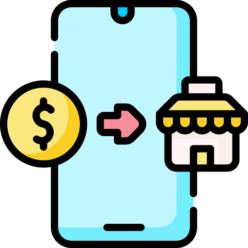 paiement mobile Generic Outline Color Icône