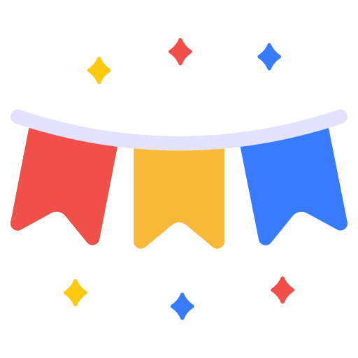 vlaggenlijn Generic Flat icoon
