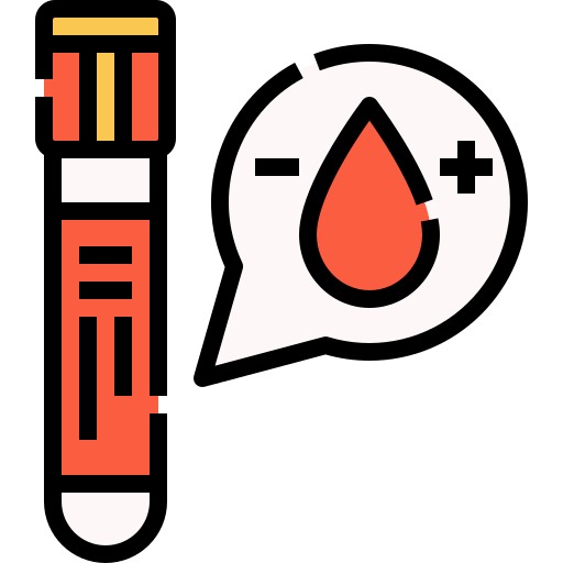 prueba de sangre Linector Lineal Color icono