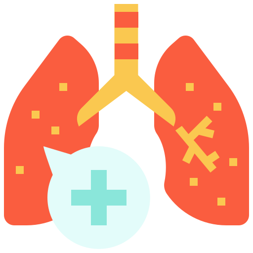 pulmón Linector Flat icono