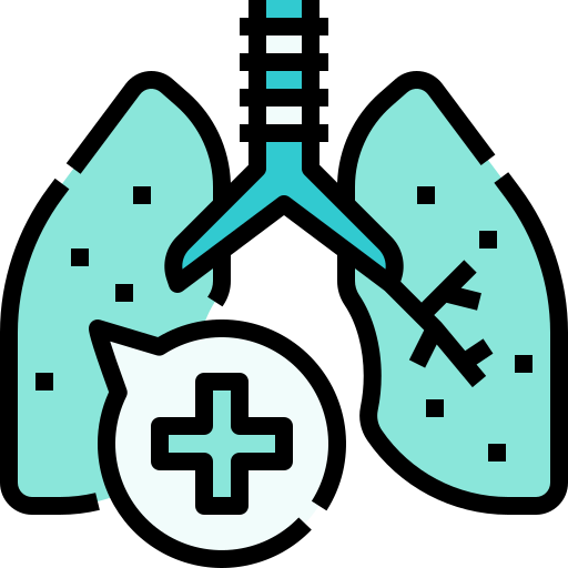 Lung Linector Lineal Color icon
