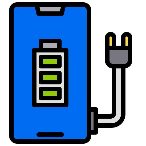 bateria cargando xnimrodx Lineal Color icono