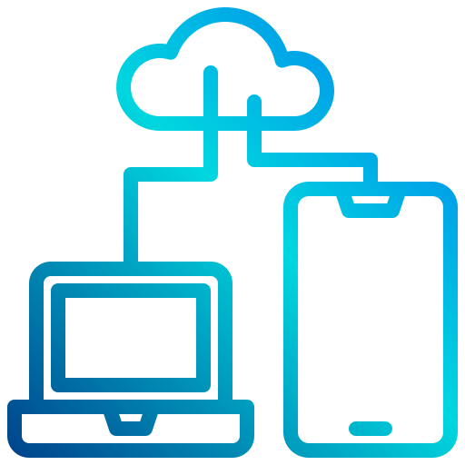 클라우드 데이터 xnimrodx Lineal Gradient icon