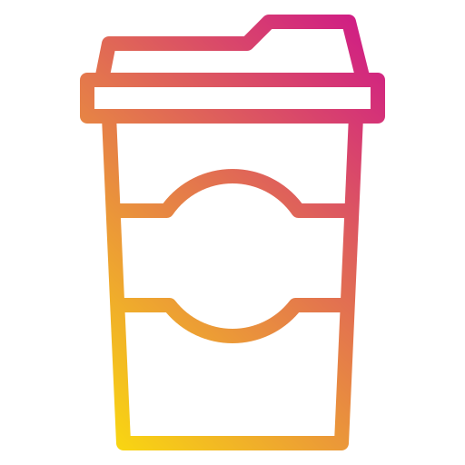 Coffee cup Payungkead Gradient icon