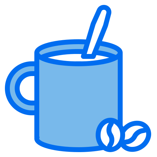 caneca de café Payungkead Blue Ícone