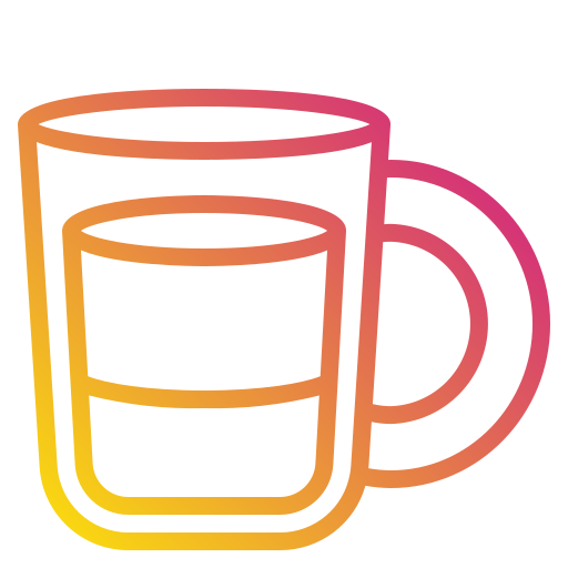 taza de café Payungkead Gradient icono