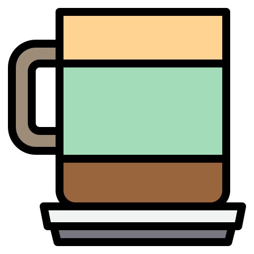 Coffee mug Payungkead Lineal Color icon