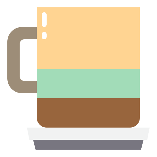 コーヒーマグカップ Payungkead Flat icon