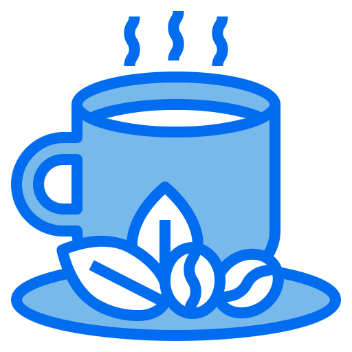 Hot coffee Payungkead Blue icon