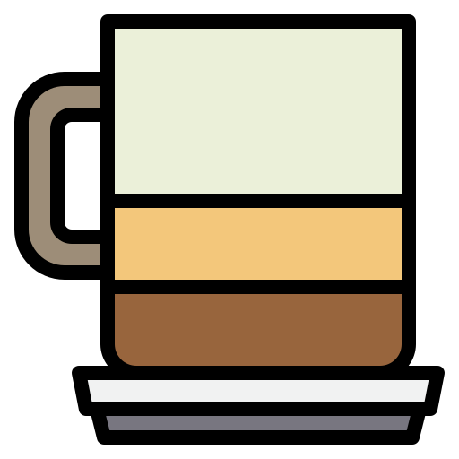 filiżanka kawy Payungkead Lineal Color ikona