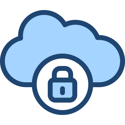 cloud-server Generic Blue icoon