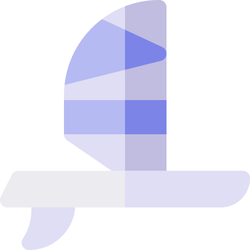 windsurfen Basic Rounded Flat icoon