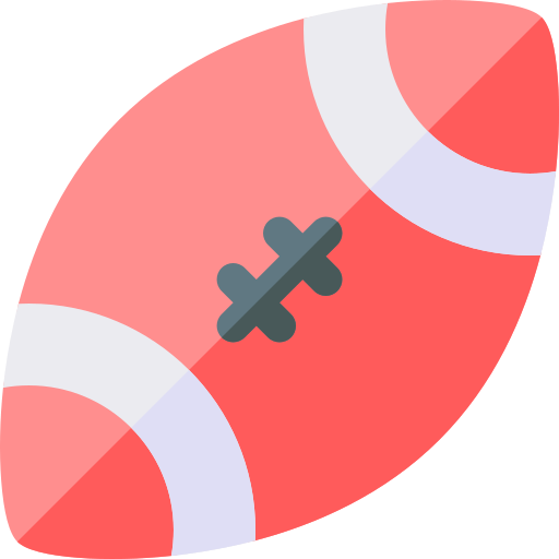 ラグビーボール Basic Rounded Flat icon