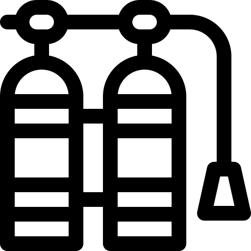 Oxygen tank Basic Rounded Lineal icon