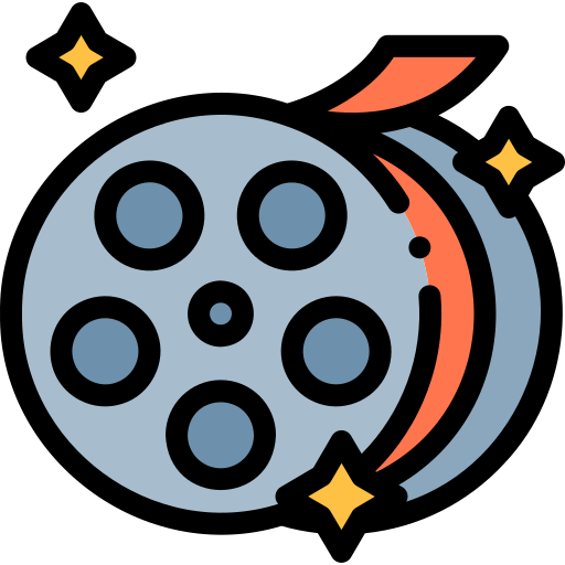 filmrolle Detailed Rounded Lineal color icon