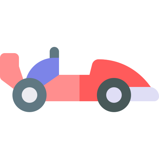 samochód wyścigowy Basic Rounded Flat ikona
