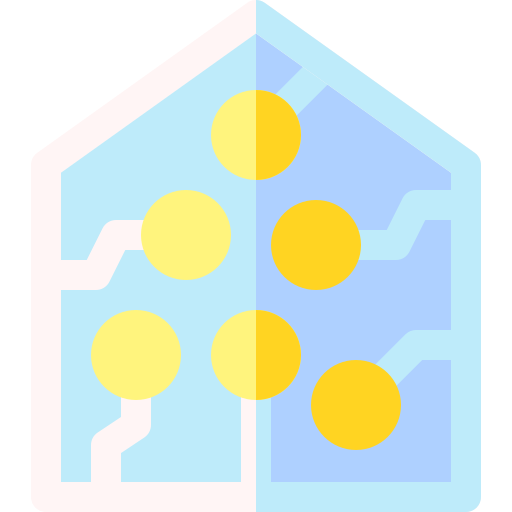 Smart greenhouse Basic Rounded Flat icon