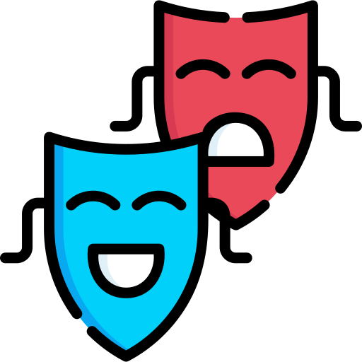 Theater masks Special Lineal color icon