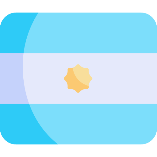 Аргентина Kawaii Flat иконка