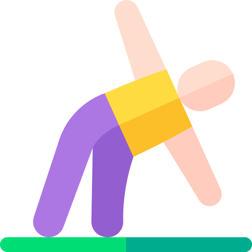 pose de yoga Basic Rounded Flat icono