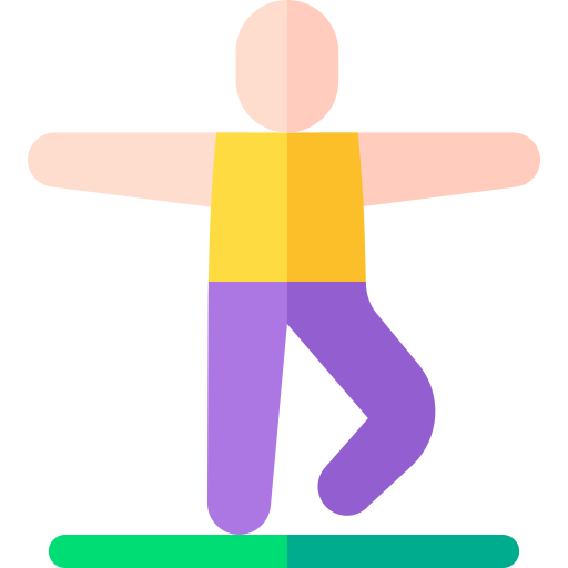 Поза йоги Basic Rounded Flat иконка