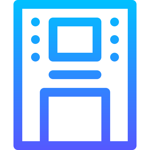 Atm machine Basic Gradient Lineal color icon