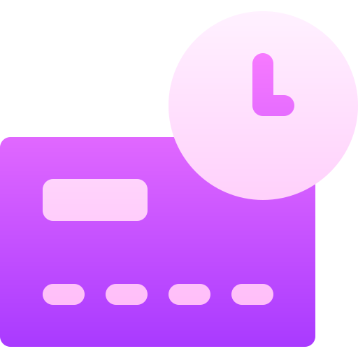 cartão de crédito Basic Gradient Gradient Ícone