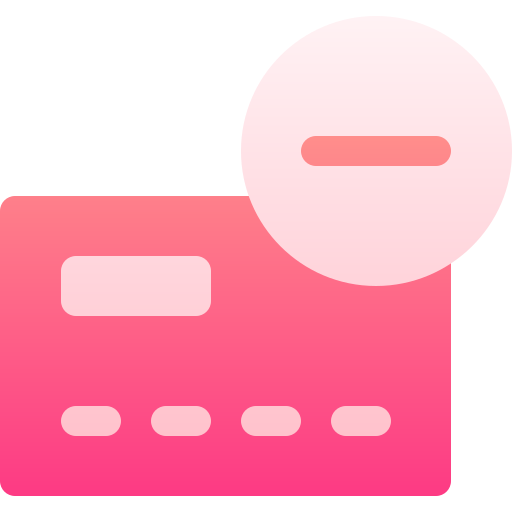 nessuna carta di credito Basic Gradient Gradient icona