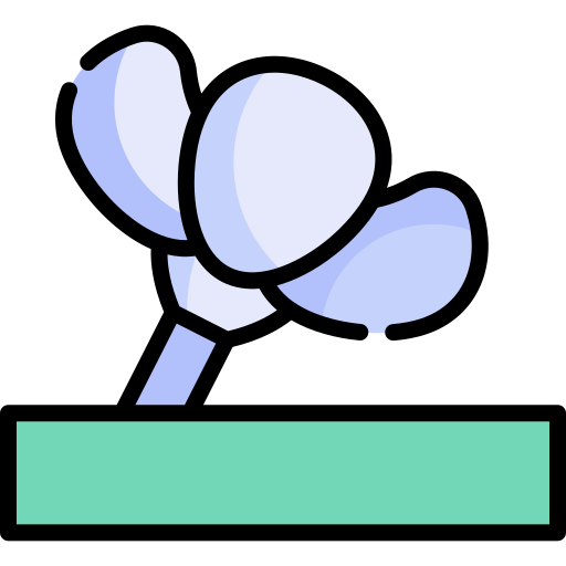 Floralis generica Kawaii Lineal color icon