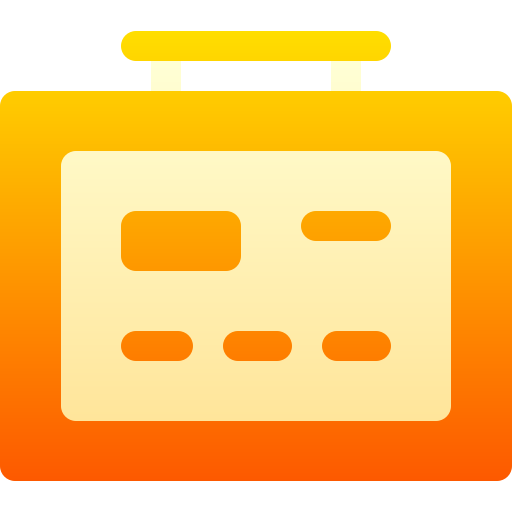 スーツケース Basic Gradient Gradient icon