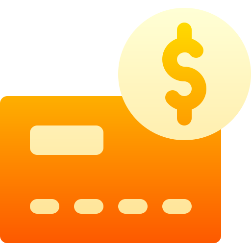 tarjeta de crédito Basic Gradient Gradient icono