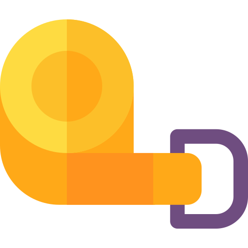 correa de yoga Basic Rounded Flat icono