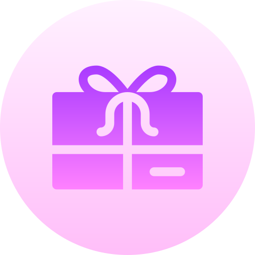 Gift card Basic Gradient Circular icon