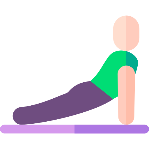 yoga-pose Basic Rounded Flat icon