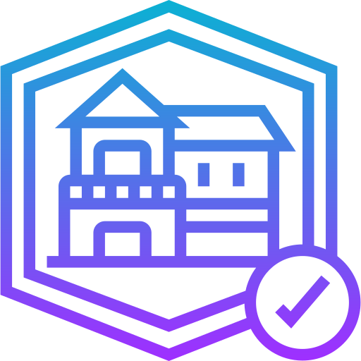 Property insurance Meticulous Gradient icon