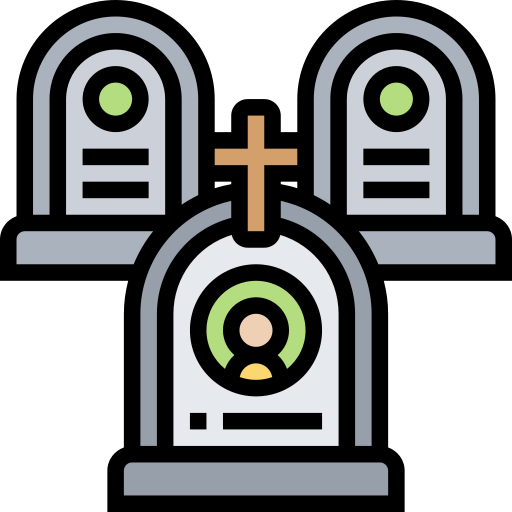 Cemetery Meticulous Lineal Color icon