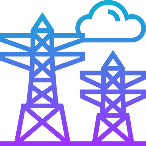 Electric tower Meticulous Gradient icon