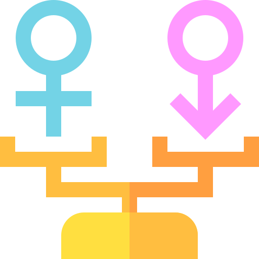 Gender equality Basic Straight Flat icon