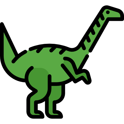 plateosaurus Special Lineal color icon