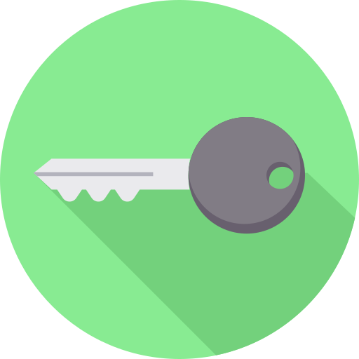 sleutel Icon monk Flat icoon
